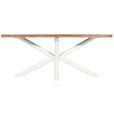 TISCHGESTELL in Metall 160/75/72 cm - Creme, Design, Metall (160/75/72cm) - Landscape