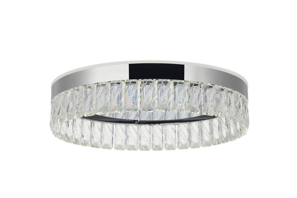 LED-DECKENLEUCHTE Bunda 40/11 cm  - Klar, Design, Glas/Kunststoff (40/11cm) - Glandor