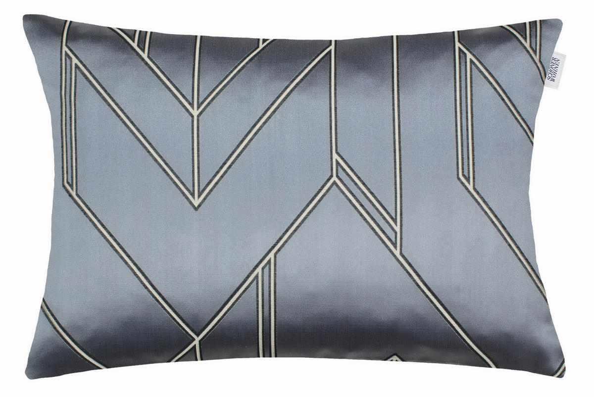 KISSENHÜLLE Elian 38/58 cm  - Anthrazit/Creme, KONVENTIONELL, Textil (38/58cm) - Schöner Wohnen