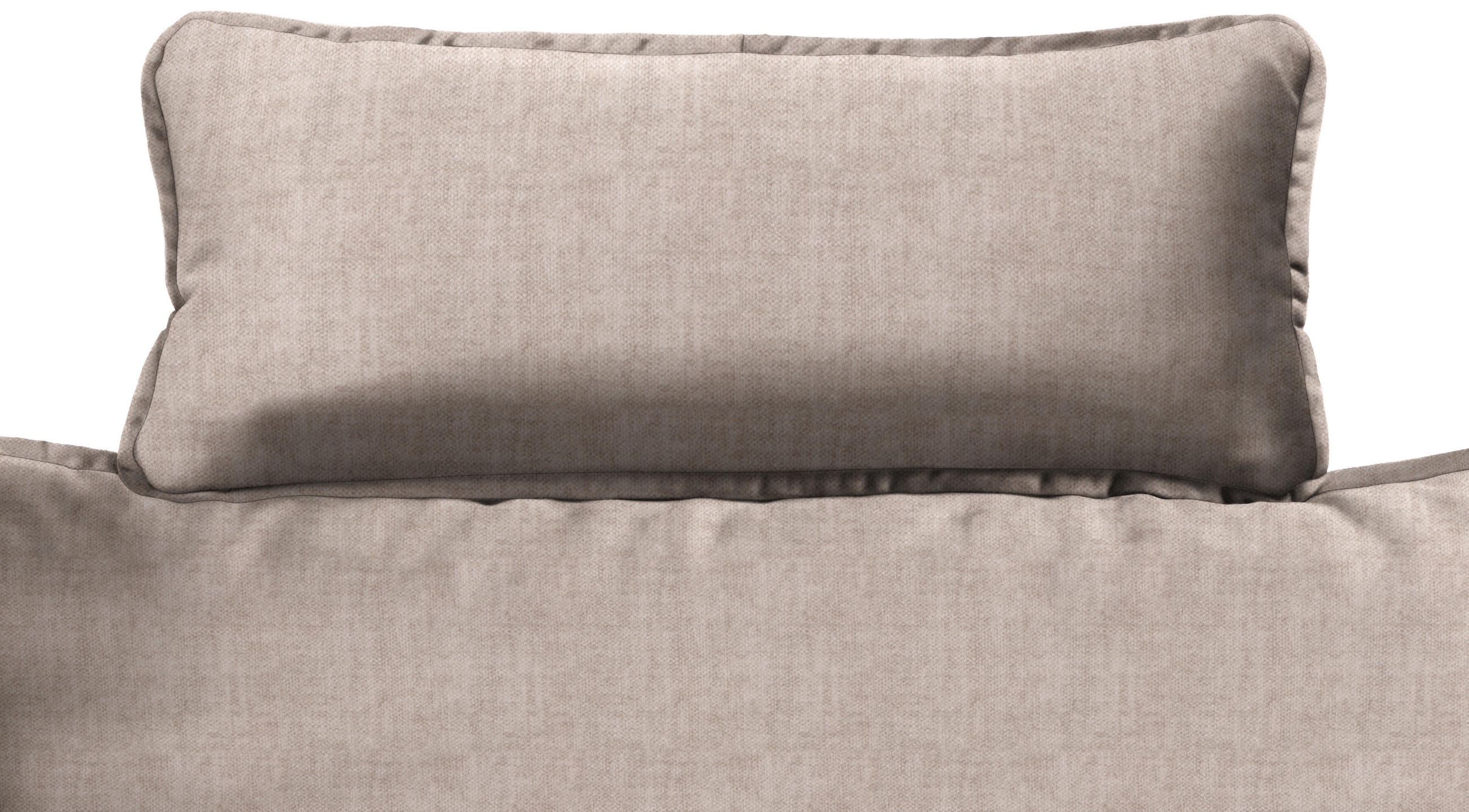 KOPFSTÜTZE Flachgewebe  - Beige, Design, Textil (57/25/15cm) - Hom`in