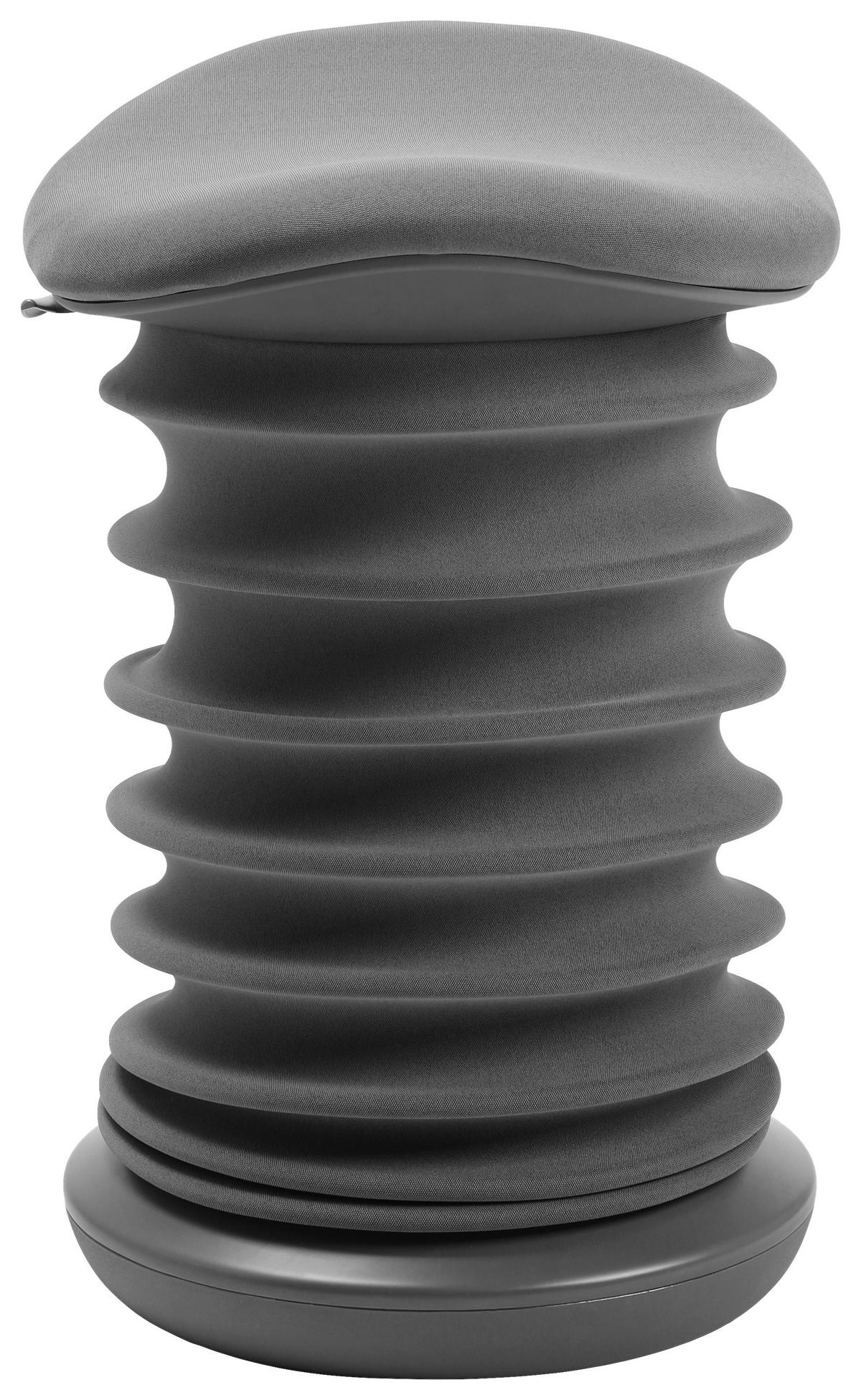 BÜROHOCKER Grau  - Anthrazit/Grau, Design, Kunststoff/Textil (37,5/53-64/36cm) - Topstar