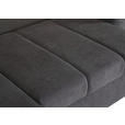 ECKSOFA Dunkelgrau Flachgewebe  - Chromfarben/Dunkelgrau, KONVENTIONELL, Textil/Metall (175/270cm) - Carryhome