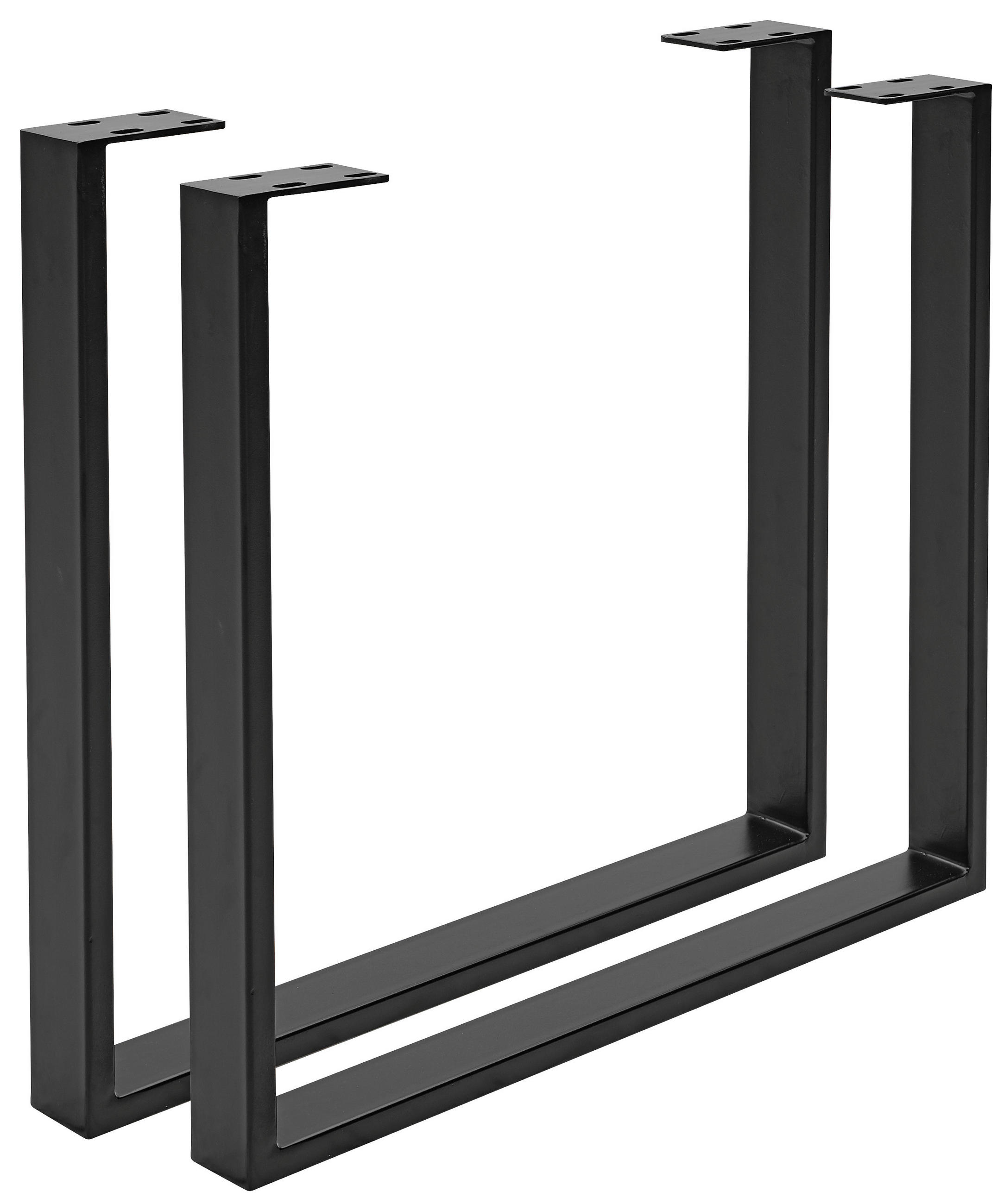 STOLOVÁ PODNOŽ  - černá, Design, kov (78/7,5/72cm) - Valdera