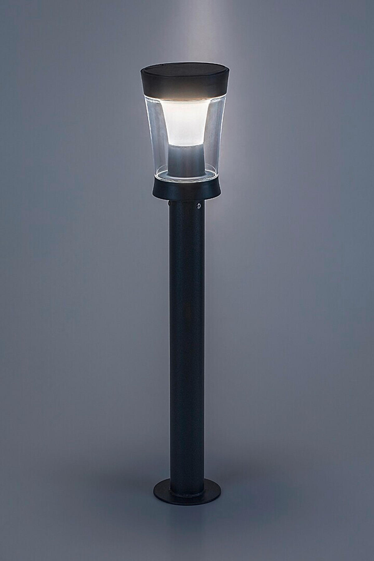 SVJETILJKA SOLARNA Angers  - siva/prozirno, Basics, plastika (12/63cm)