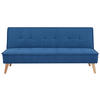 SCHLAFSOFA Webstoff Blau  - Blau/Kieferfarben, Design, Holz/Textil (181/82/85cm) - MID.YOU