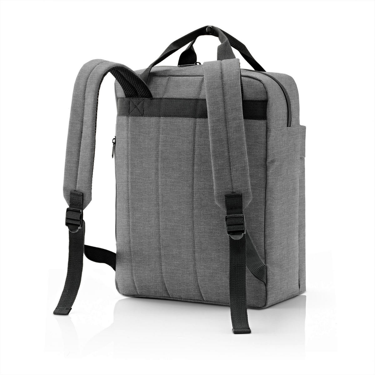 RUCKSACK  - Silberfarben, Basics, Kunststoff (30/39/13cm) - Reisenthel