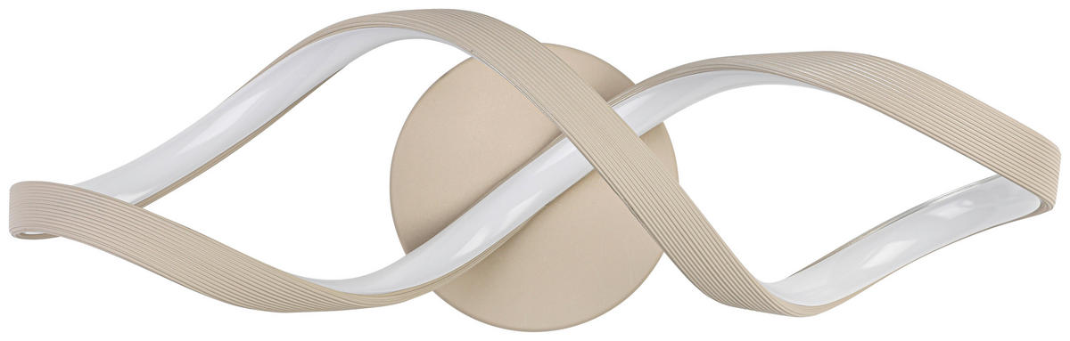 DECKENLEUCHTE 40/14/12 cm   - Sandfarben, Trend, Kunststoff/Metall (40/14/12cm) - Collet's Monde