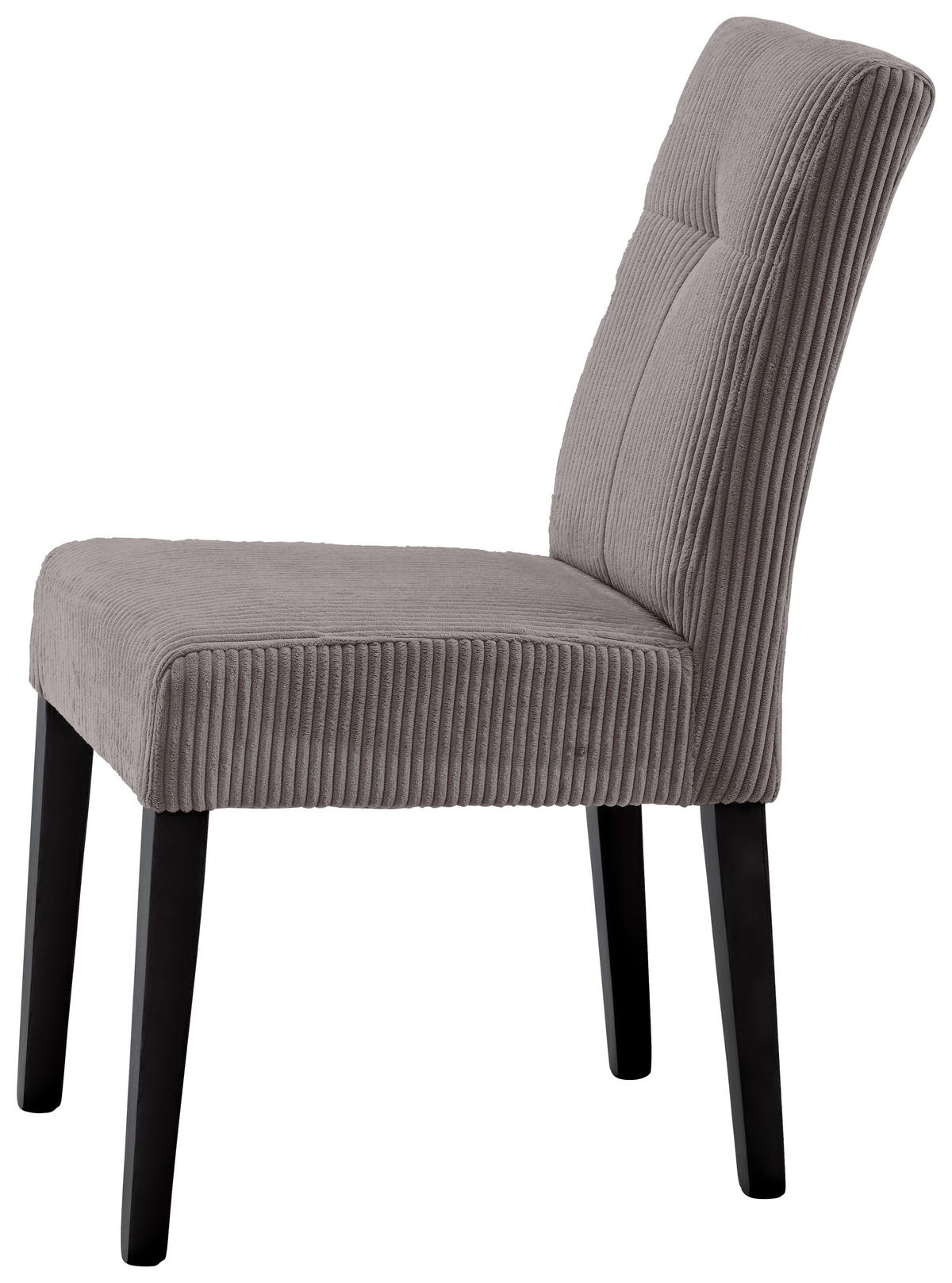 STUHL in Holz, Textil Braun, Schwarz  - Schwarz/Braun, KONVENTIONELL, Holz/Textil (47,5/91,5/63cm) - home24