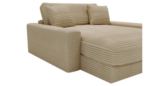XXL-SESSEL Cord Beige - Beige/Schwarz, MODERN, Kunststoff/Textil (160/87/190cm) - Carryhome