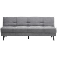 SCHLAFSOFA Jacquard Grau Liegefunktion  - Schwarz/Grau, Modern, Holz/Textil (192/80/83cm) - Ti'me