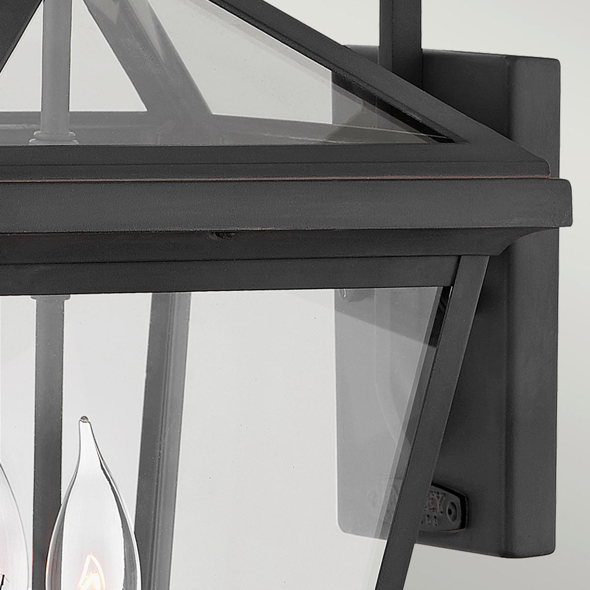 VÄGGLAMPA UTOMHUS - svart, Klassisk, metall/glas (25,4/28,6/45,9cm) - Elstead Lighting