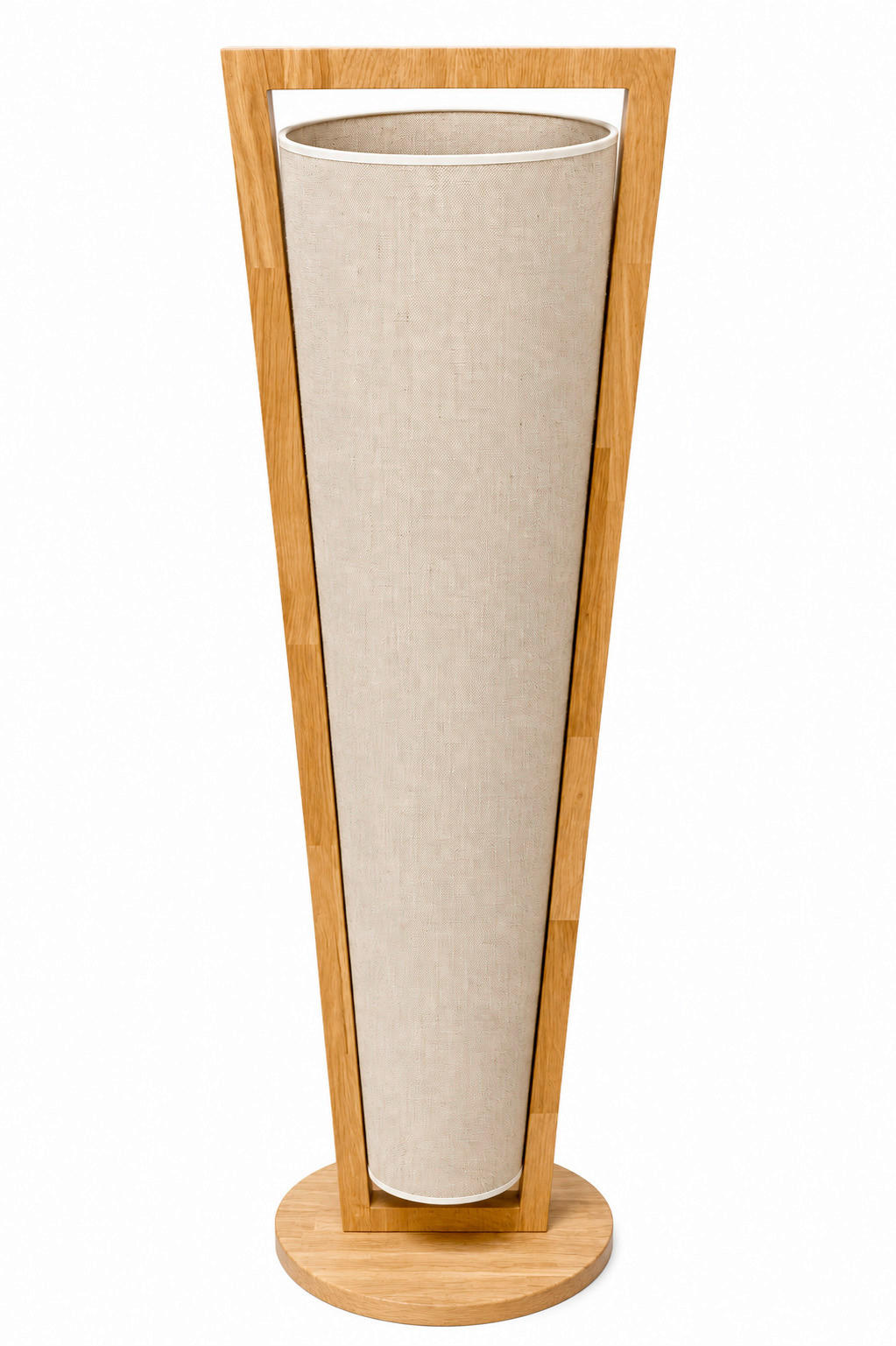 STEHLEUCHTE Patagonia 25/118 cm   - Eichefarben/Creme, Natur, Holz/Textil (25/118cm)