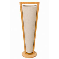 STEHLEUCHTE Patagonia 25/118 cm   - Eichefarben/Creme, Natur, Holz/Textil (25/118cm)