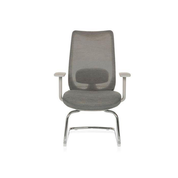 BESÖKSSTOL  i grå  - silver/grå, Modern, metall/textil (67cm) - MID.YOU