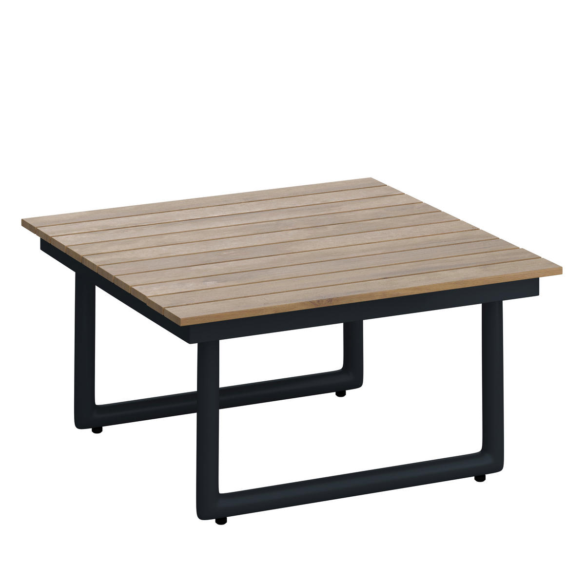 LOUNGEGARNITUR Teakholz Aluminium  - Dunkelgrau, MODERN, Holz/Metall - Ambia Garden