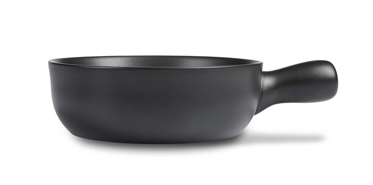 FONDUESET  - Edelstahlfarben/Schwarz, Basics, Keramik/Kunststoff - Homeware Profession.