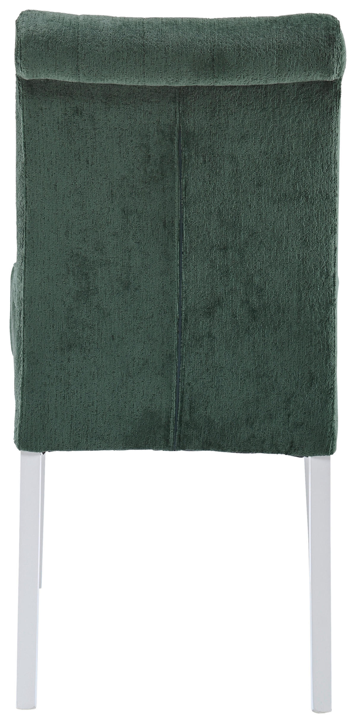 STUHL Chenille Grün Buche massiv  - Weiß/Grün, KONVENTIONELL, Holz/Textil (46,5/91/65cm) - Cantus