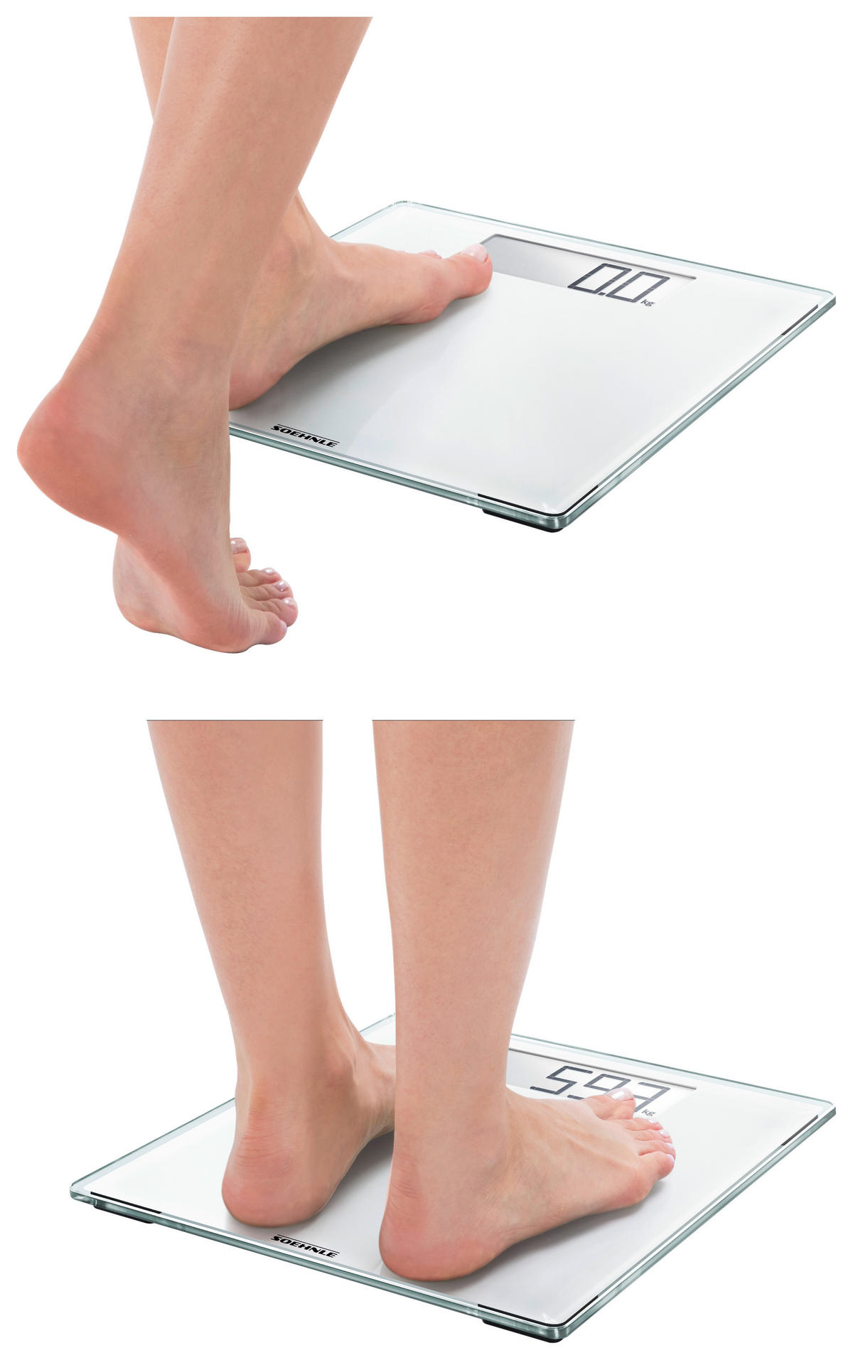 PERSONENWAAGE STYLE SENSE COMFORT 100  - Weiß, Basics, Glas/Kunststoff (31/31/2cm) - Soehnle