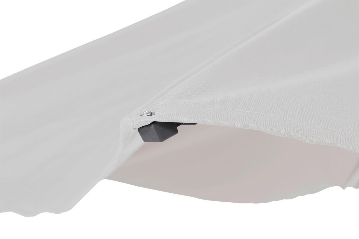 SONNENSCHIRM  300/300 cm  - Anthrazit/Grau, KONVENTIONELL, Textil/Metall (300/300cm) - Siena Garden