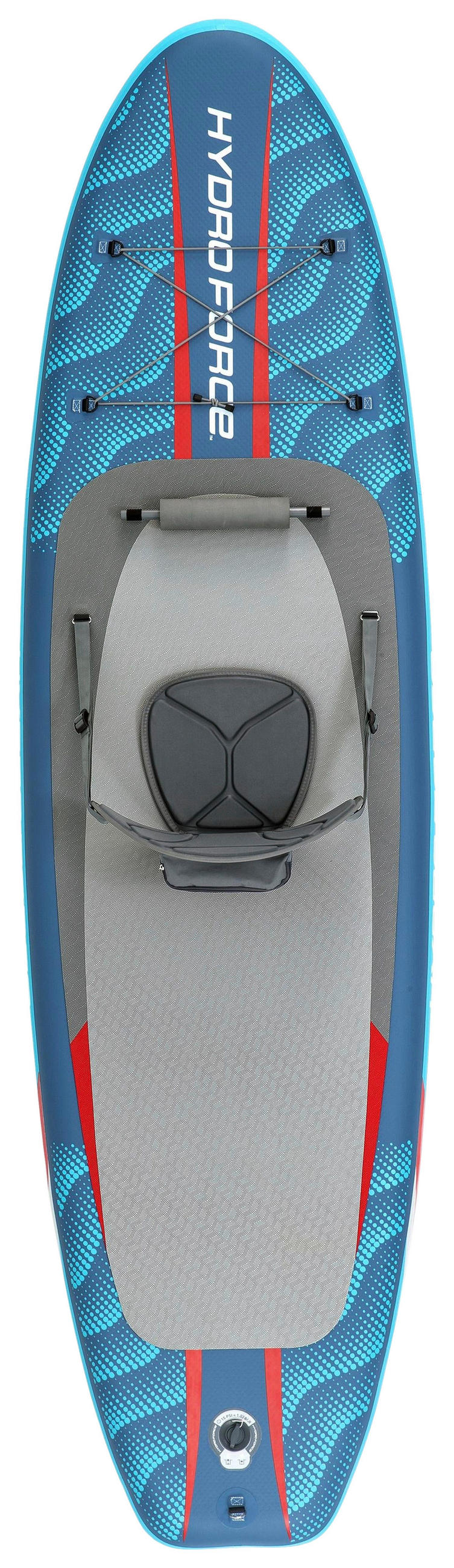 STAND-UP PADDLE BOARD HYDRO-FORCE  - Blau/Grau, KONVENTIONELL, Kunststoff/Metall (305/84/15cm) - Bestway