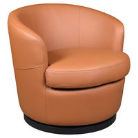 DESIGNSESSEL in Echtleder Honig  - Schwarz/Honig, Design, Leder/Kunststoff (76/74/75cm) - Xora