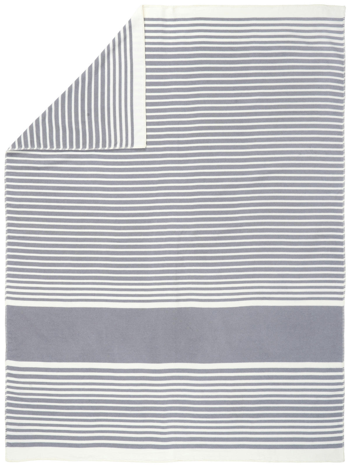 PLAID 150/200 cm  - Weiß/Grau, Design, Textil (150/200cm) - Bio:Vio