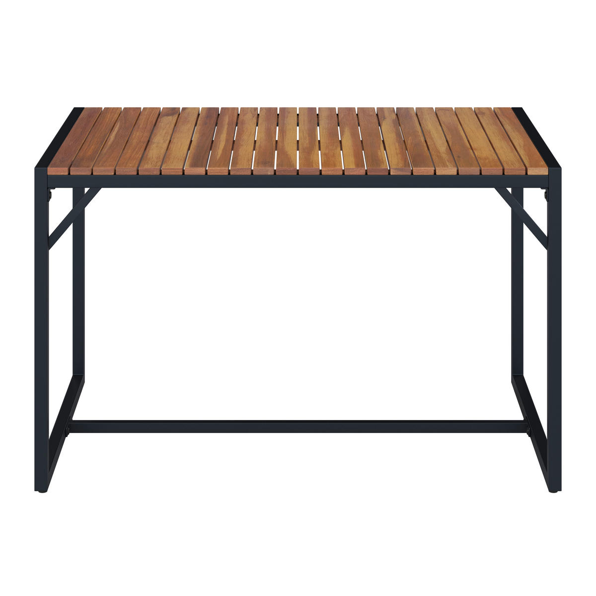 DINING-LOUNGESET  - Schwarz/Akaziefarben, Design, Holz/Textil (205/205cm) - Ambia Garden