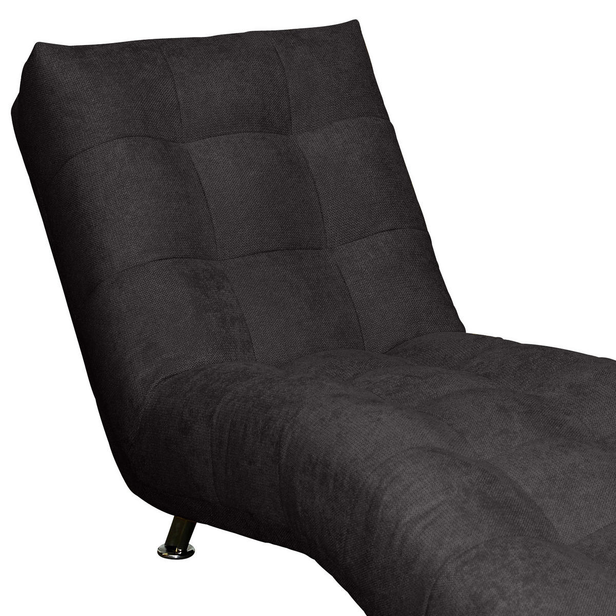 LIEGE in Flachgewebe Schwarz  - Chromfarben/Schwarz, Modern, Textil/Metall (68/88/164cm) - MID.YOU
