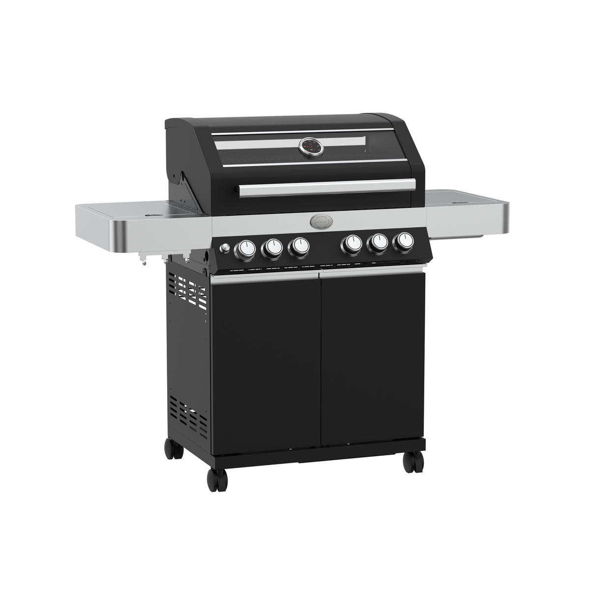 GASGRILL  Schwarz  - Schwarz, Basics, Metall (138/57/118cm) - Rösle
