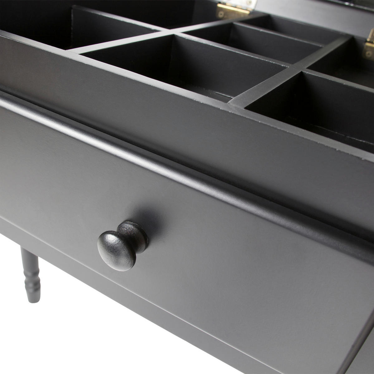 SCHMINKTISCH 75/38/78 cm, Schwarz  - Schwarz, Design, Holz (75/38/78cm) - Livetastic