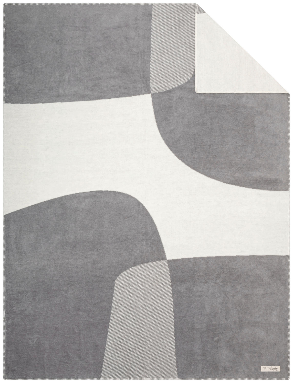 PLÉD, bavlna, 150/200 cm - biela/béžová, Basics, textil (150/200cm) - S. Oliver