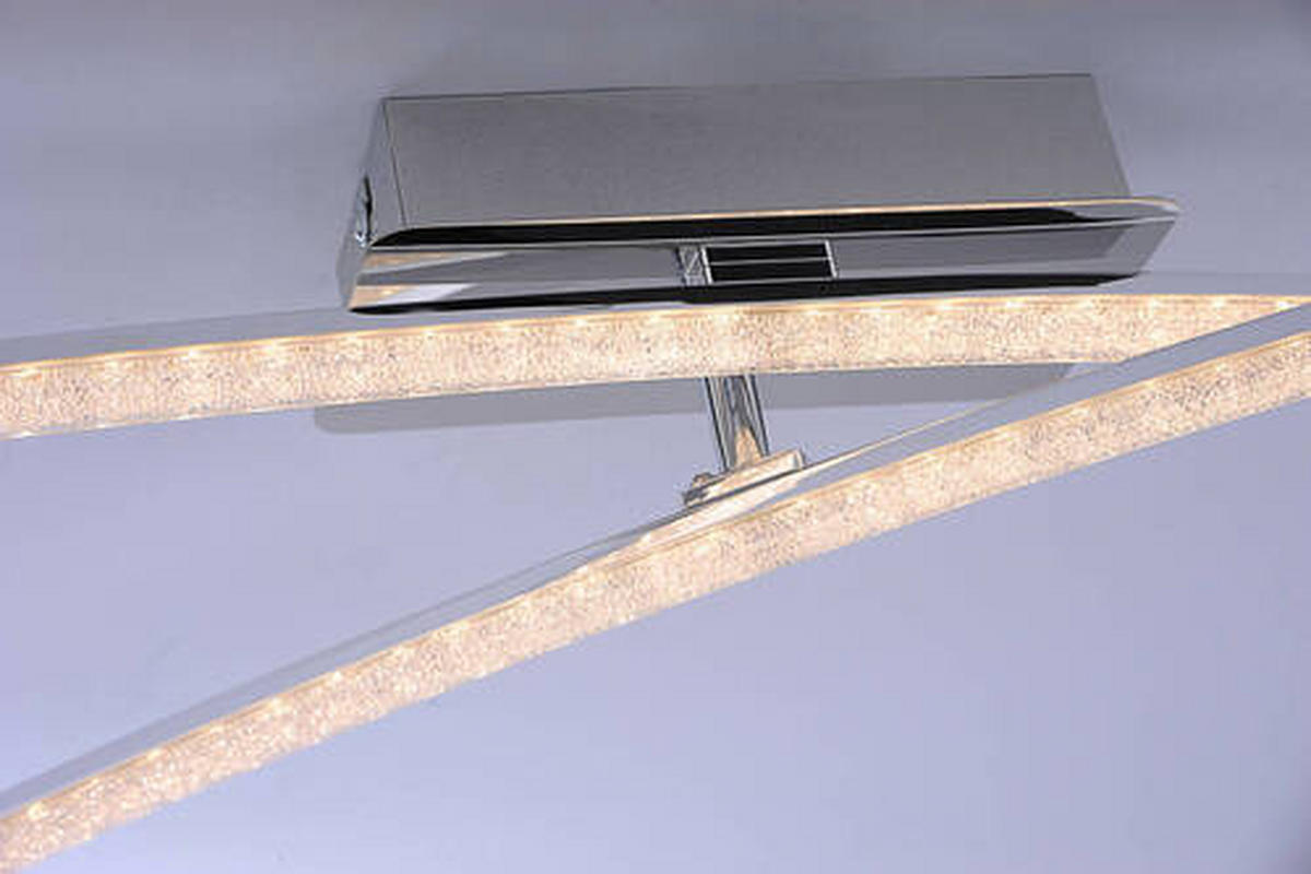 LED-DECKENLEUCHTE Simon 58/51/10 cm  - Chromfarben, Design, Metall (58/51/10cm)