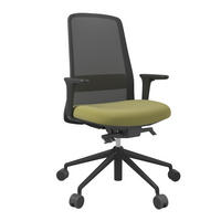 DREHSTUHL Netzbespannung, Webstoff Grün, Schwarz  - Schwarz/Grün, MODERN, Kunststoff/Textil (70/103-115/70cm)