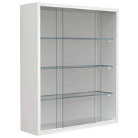 HÄNGEVITRINE Drivalo in Weiß  - Transparent/Weiß, Design, Glas/Holzwerkstoff (50/60/15cm) - MID.YOU