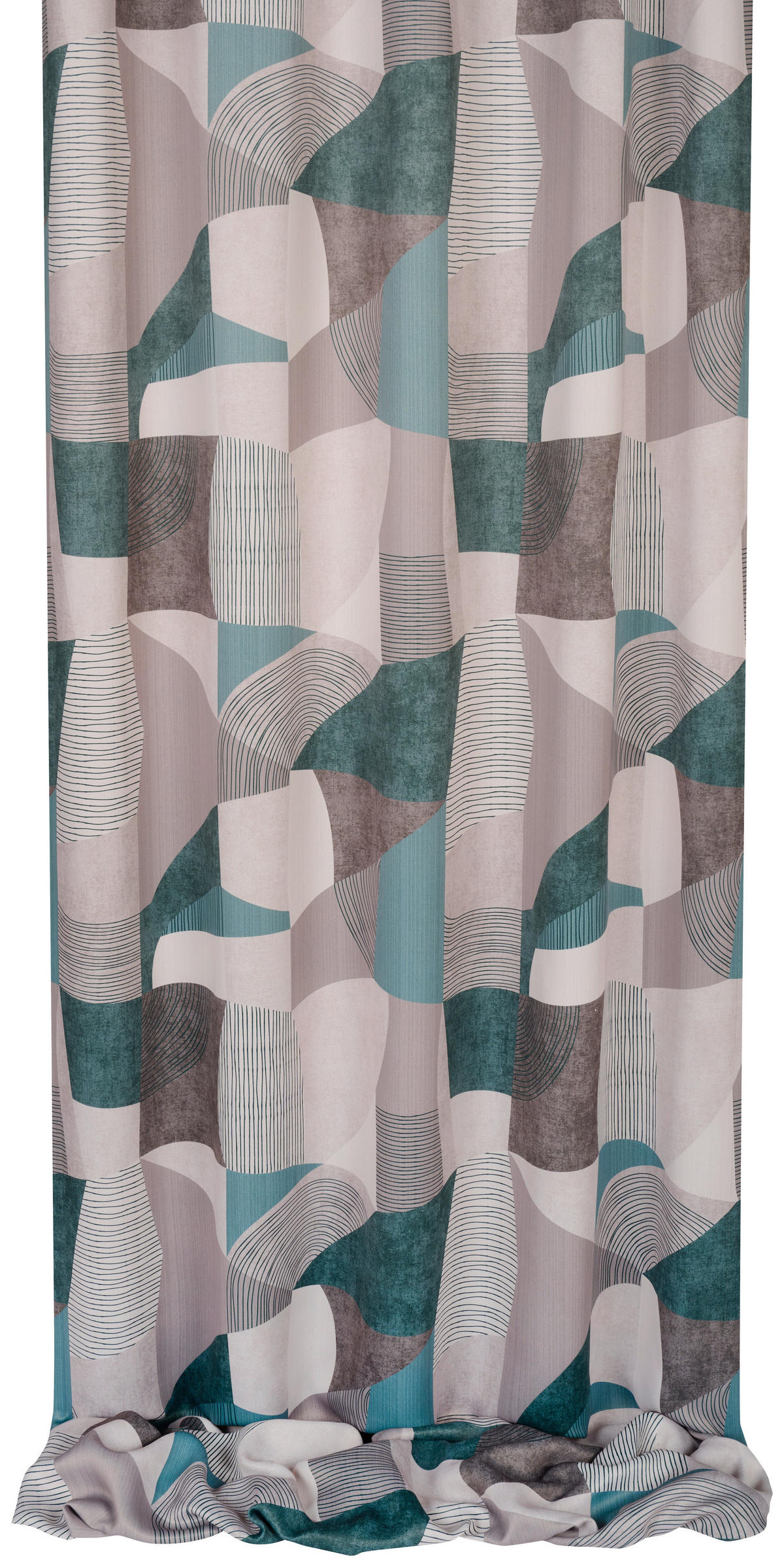 DEKOSTOFF per lfm Verdunkelung  - Petrol/Grau, KONVENTIONELL, Textil (145cm) - Esposa