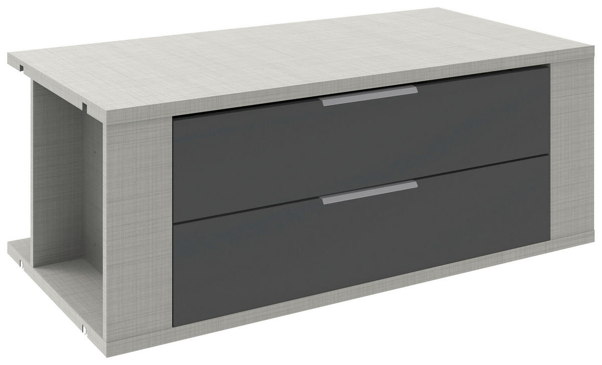SCHUBKASTENEINSATZ 87/51/50 cm   - Grau, Modern, Holzwerkstoff (87/51/50cm) - MID.YOU