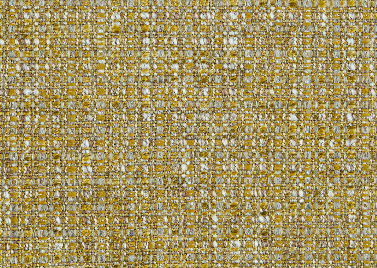 ECKSOFA in Flachgewebe Currygelb  310/195 cm  - Currygelb/Schwarz, Design, Textil/Metall (310/195cm) - Schöner Wohnen