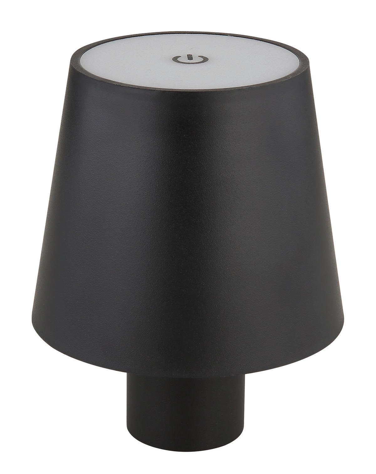 AKKU-TISCHLEUCHTE - Opal/Schwarz, Trend, Kunststoff/Metall (10,6/13cm) - Globo