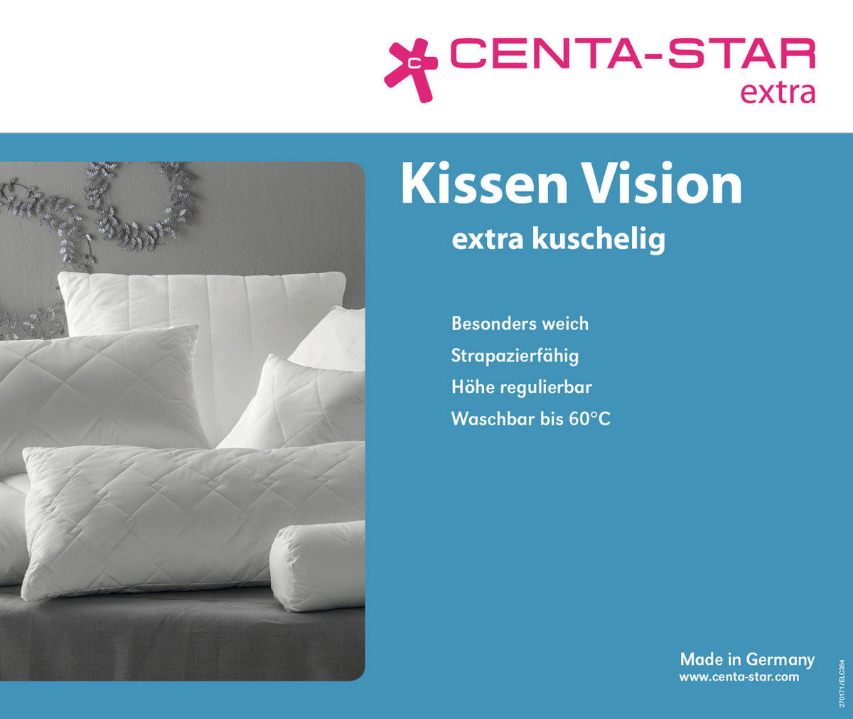KOPFKISSEN  Vision  40/40 cm       - Basics (40/40cm) - Centa-Star
