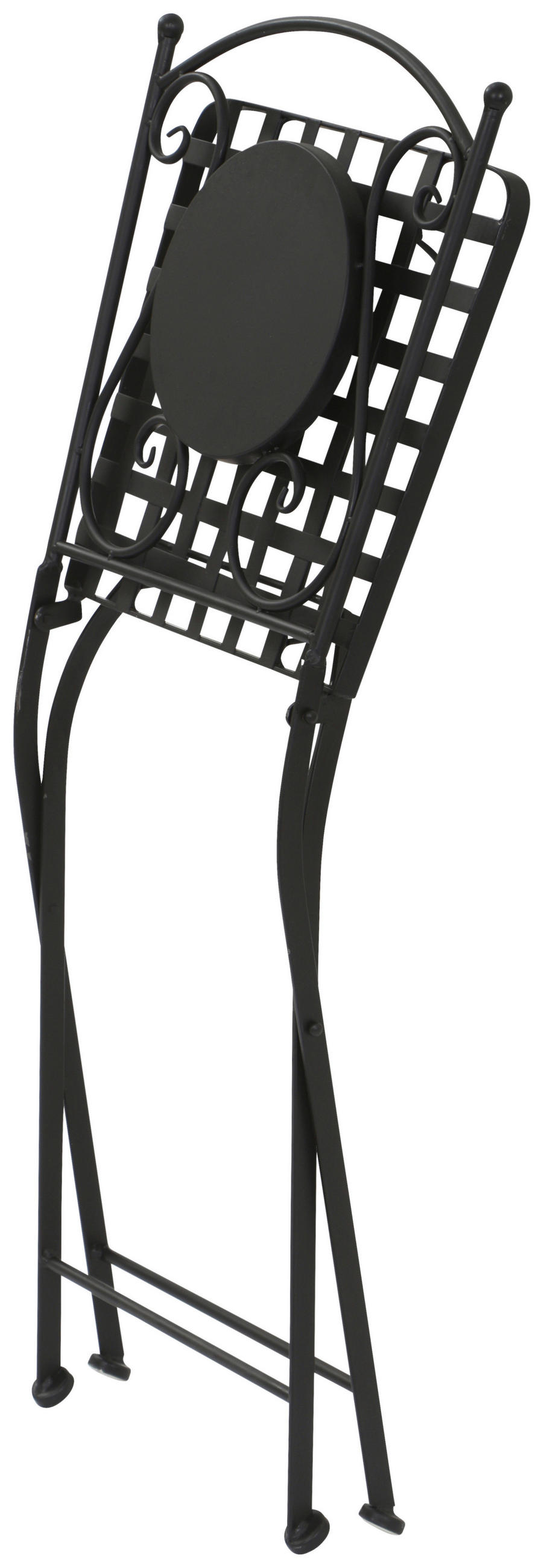 GARTENSTUHL Metall, Keramik Multicolor, Schwarz  - Multicolor/Schwarz, MODERN, Keramik/Metall (39/88,5/49,5cm) - Siena Garden