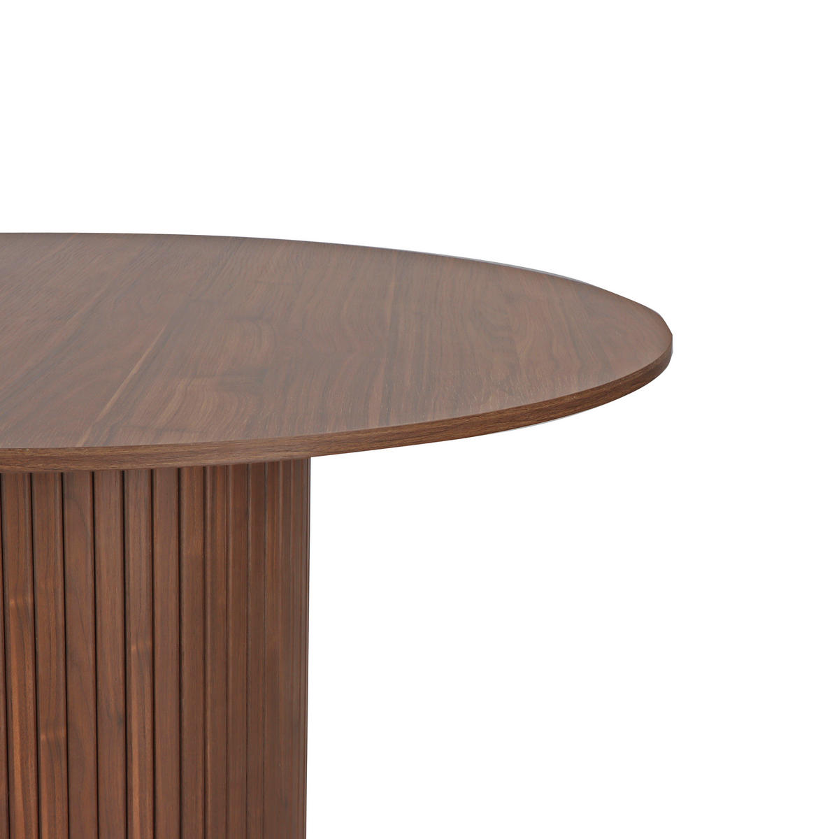 ESSTISCH in Metall, Holzwerkstoff 120/120/75 cm  - Walnussfarben, Design, Holzwerkstoff/Metall (120/120/75cm) - Livetastic