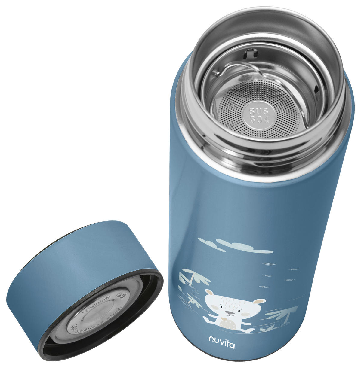 ISOLIERFLASCHE Nuvita 0,5 l  - Basics, Metall (7/23/7cm)