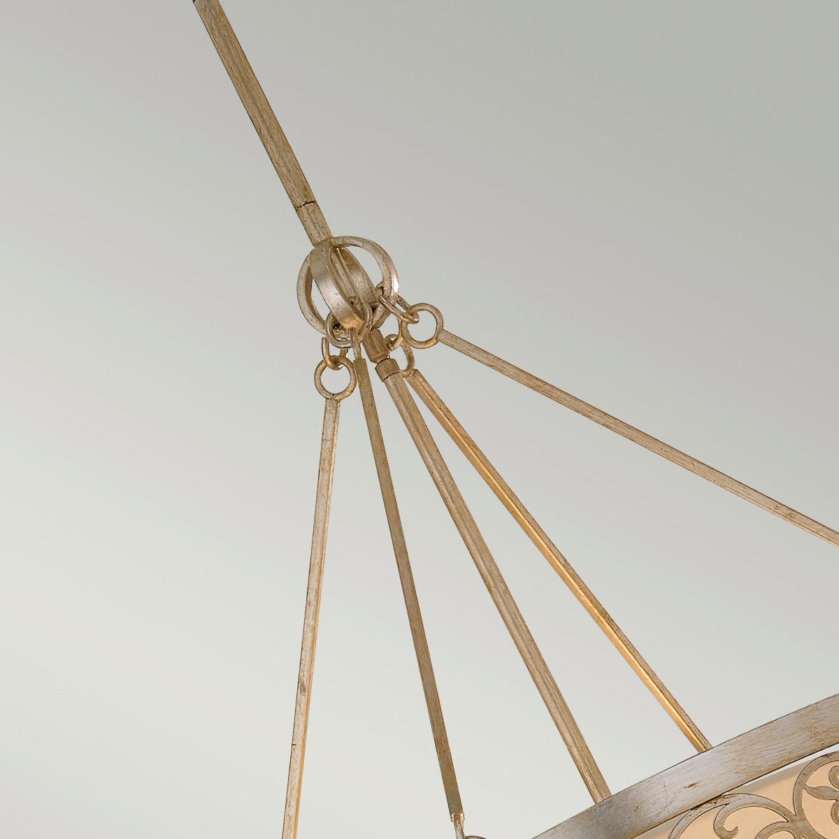 KRONLEUCHTER 58.4/80.8 cm   - Silberfarben/Goldfarben, Basics, Metall (58.4/80.8cm) - Elstead Lighting