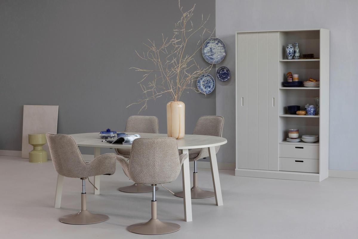 ESSTISCH in Holz 120-200/120/75 cm  - Grau, MODERN, Holz (120-200/120/75cm) - Livetastic