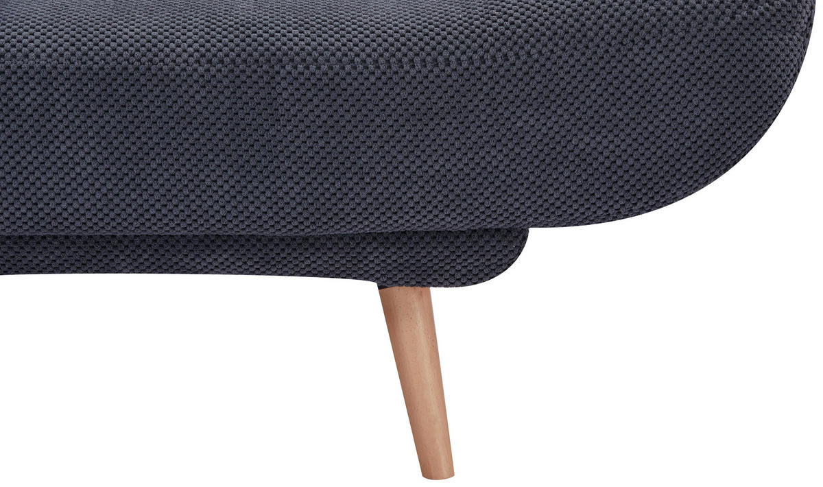 SCHLAFSOFA in Cord Dunkelgrau  - Dunkelgrau/Naturfarben, Design, Holz/Textil (188/88/86cm) - MID.YOU