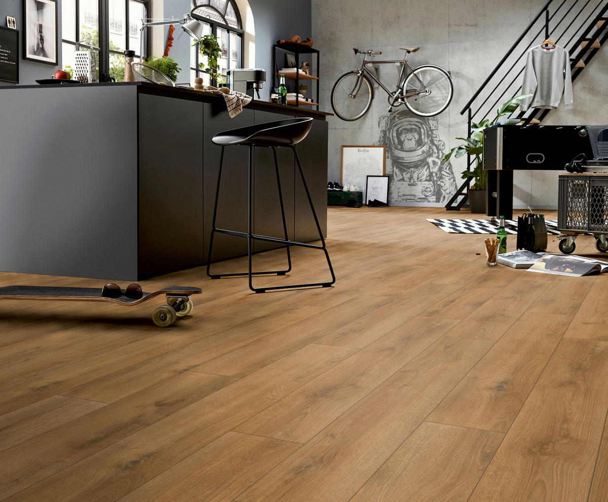 LAMINATBODEN Superior Advanced  - Eichefarben, KONVENTIONELL, Holz (138.0/19.3/0.8cm)