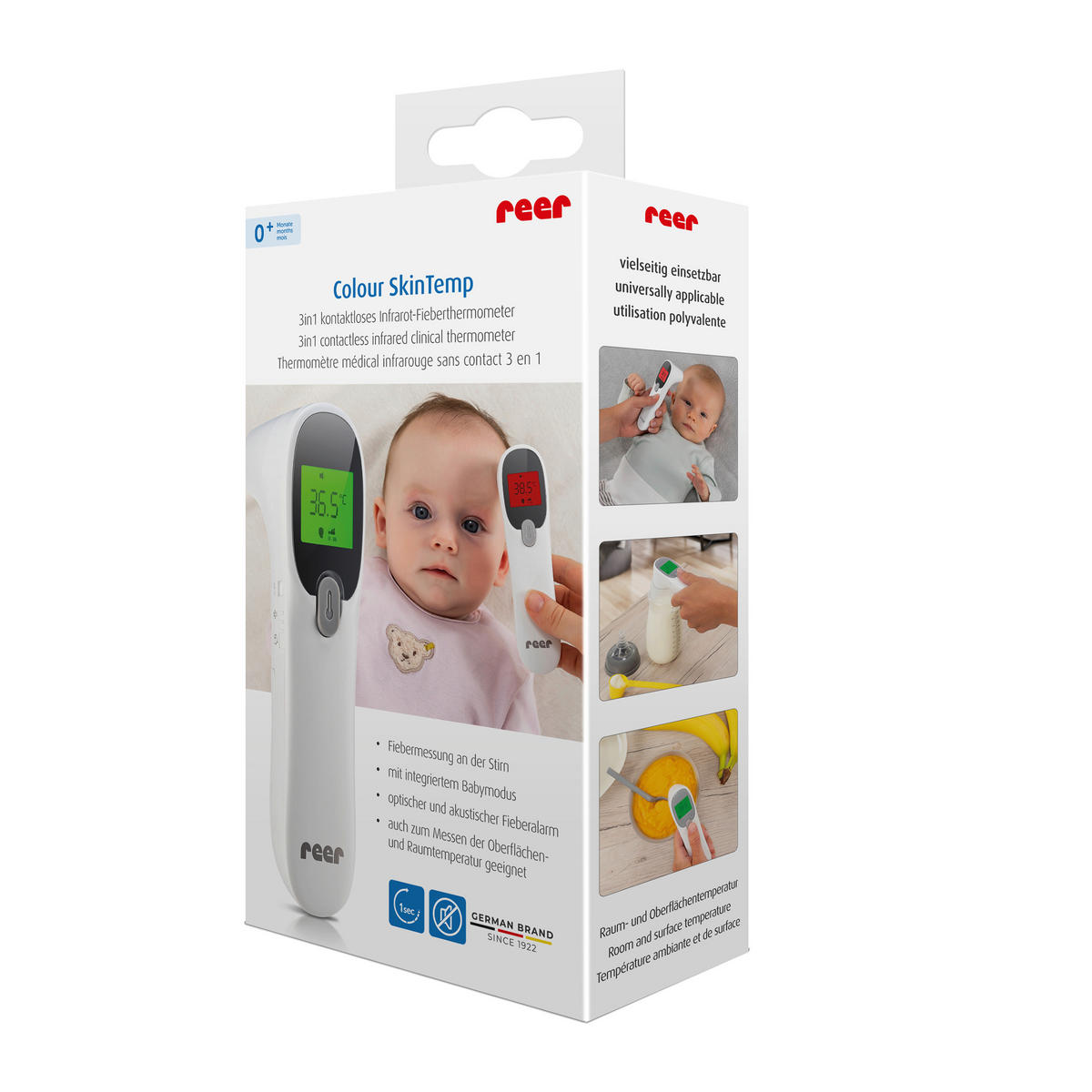 FIEBERTHERMOMETER - Weiß, Basics, Kunststoff (19,5/9,7/5,8cm) - Reer