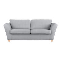 3-SITS SOFFA i manchester ljusgrå  - ljusgrå/naturfärgad, trä/textil (216/70-85/95cm) - MID.YOU