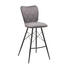 BARHOCKER in Metall, Textil Grau, Schwarz - Schwarz/Grau, Design, Textil/Metall (43,5/106,5/53cm) - Hom`in BARHOCKER in Metall, Textil Grau, Schwarz - Schwarz/Grau, Design, Textil/Metall (43,5/106,5/53cm) - Hom`in