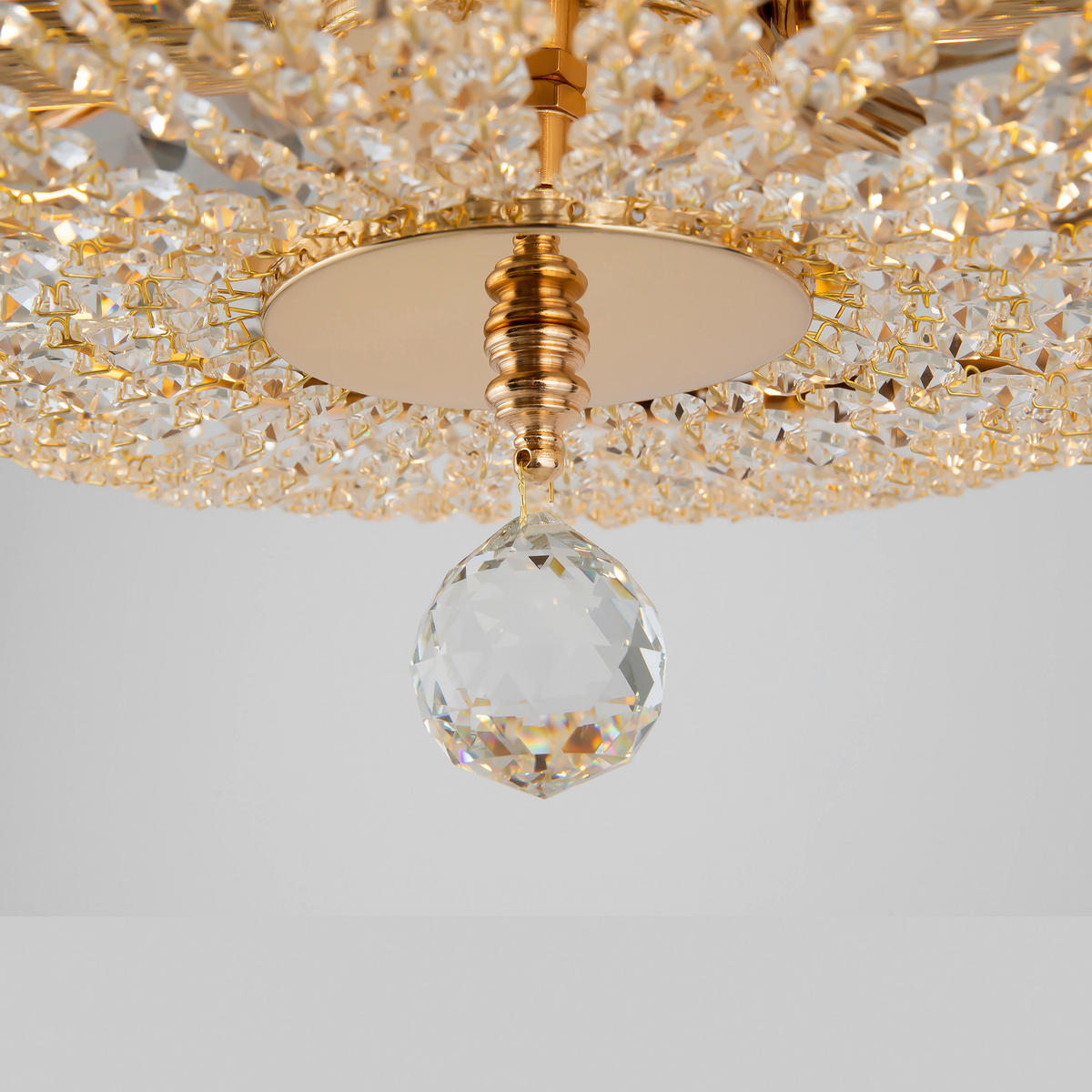 TAKKRONA 43,5/23,5/43,5 cm  - guldfärgad, Trend, metall/glas (43,5/23,5/43,5cm) - MAYTONI